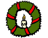 Dibujo Corona de navidad II pintado por blamkita