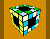 Dibujo Cubo de Rubik pintado por  katrina80