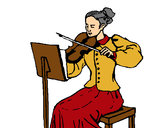 Dibujo Dama violinista pintado por Alejo723
