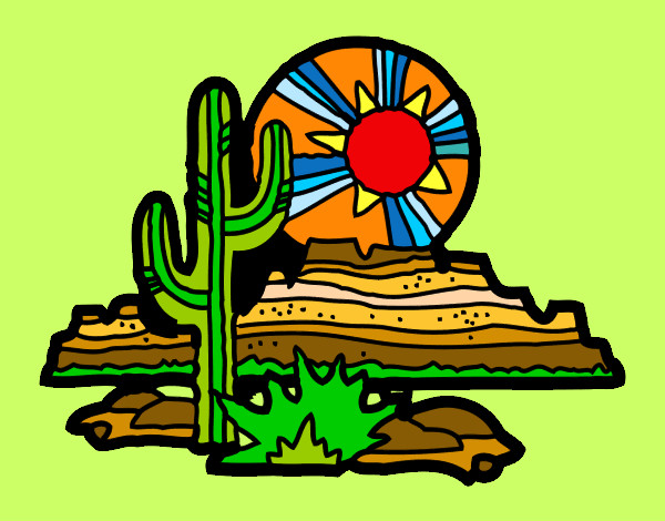Dibujo Desierto de Colorado pintado por queyla