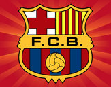 Dibujo Escudo del F.C. Barcelona pintado por alex03
