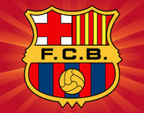 Dibujo Escudo del F.C. Barcelona pintado por STAN