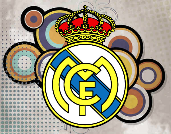 Dibujo Escudo del Real Madrid C.F. pintado por jareck