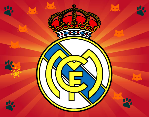 Dibujo Escudo del Real Madrid C.F. pintado por pipe2345