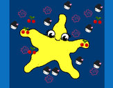 Dibujo Estrella de mar 4 pintado por sarap