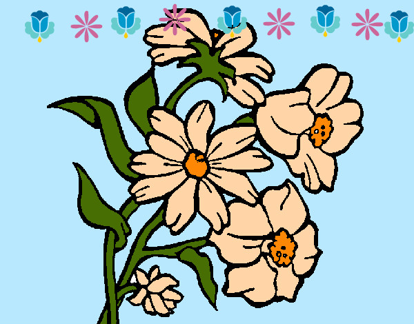 Dibujo Flores pintado por marielis1