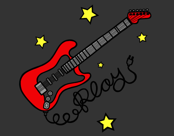 Guitarra y estrellas