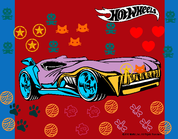 Dibujo Hot Wheels 3 pintado por isbal