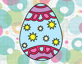 Dibujo Huevo con estrellas pintado por anrs2000