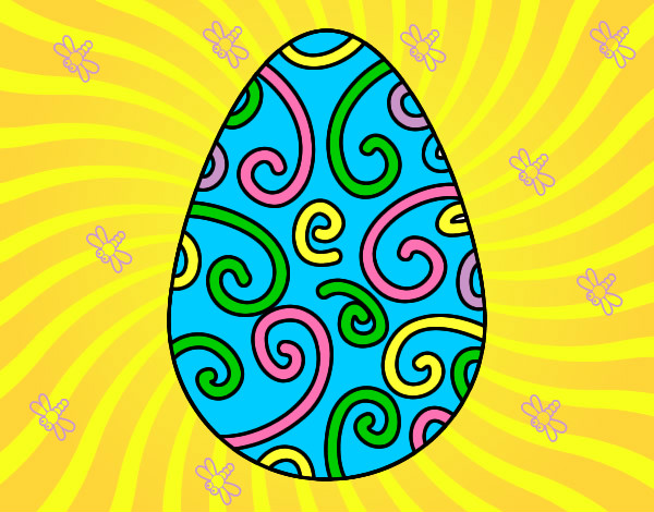 Dibujo Huevo decorado pintado por ELPO