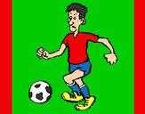 Dibujo Jugador de fútbol pintado por STAN