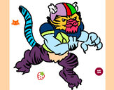 Dibujo Jugador tigre pintado por charlotte1