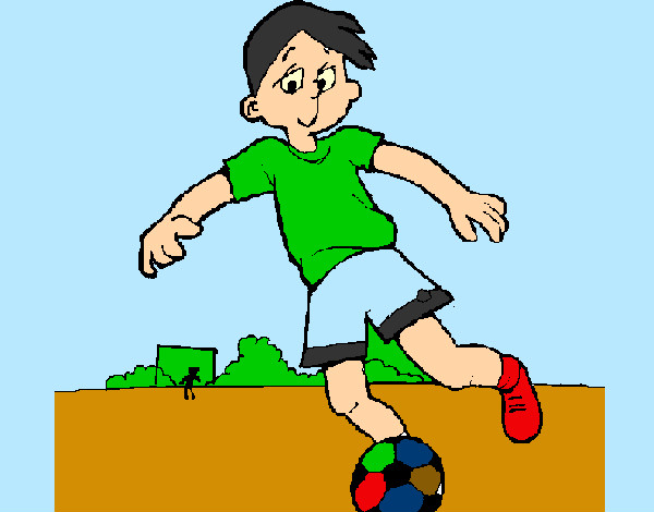 Dibujo Jugar a fútbol pintado por shira12