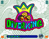 Dibujo Logo Diverking pintado por JaviChris