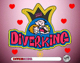 Dibujo Logo Diverking pintado por uxia9