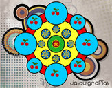 Dibujo Mandala con redondas pintado por ralshark