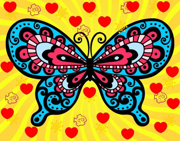 uma mariposa enamorada