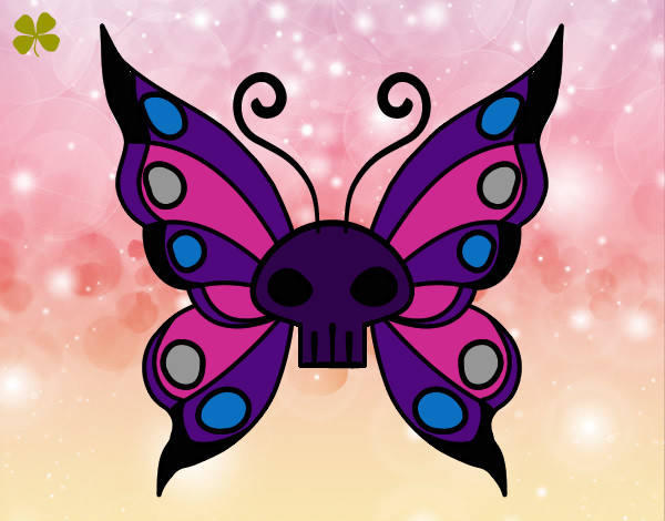 Dibujo Mariposa Emo pintado por mmlife