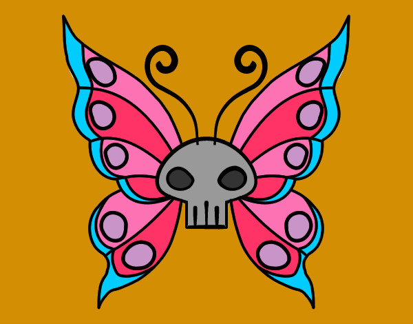 Dibujo Mariposa Emo pintado por sabrinaela