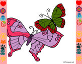 Dibujo Mariposas pintado por Randa9