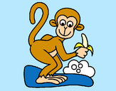 Dibujo Mono pintado por lamorales