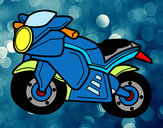 Dibujo Moto deportiva pintado por adriloco