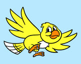 Dibujo Pájaro volando pintado por lamorales