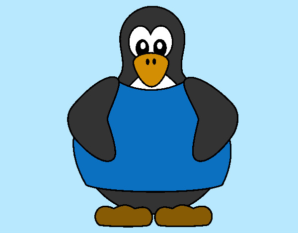 Dibujo Pingüino 1 pintado por lamorales