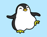 Dibujo Pingüino bailando pintado por sarap