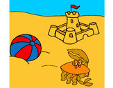 Dibujo Playa 2 pintado por lamorales