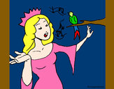 Dibujo Princesa cantando pintado por vlentinita