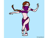 Dibujo Princesa mora bailando pintado por geriital