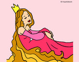 Dibujo Princesa relajada pintado por Paoshannel