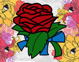 Dibujo Rosa, flor pintado por brob
