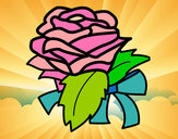 Dibujo Rosa, flor pintado por queyla