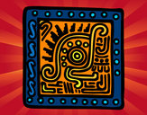 Dibujo Símbolo maya pintado por Kanae