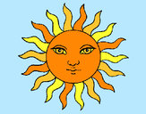 Dibujo Sol pintado por lamorales