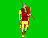 Dibujo Soldado romano pintado por alex108