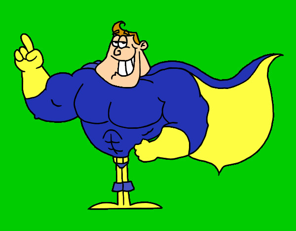 Super heroe super hiper mega musculoso