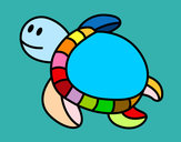 Dibujo Tortuga nadando pintado por ludmibb