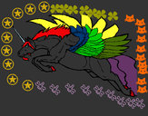 Dibujo Unicornio alado pintado por Barby06
