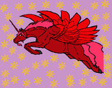 Dibujo Unicornio alado pintado por Nani_lo