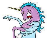 Dibujo Unicornio salvaje pintado por qitzel