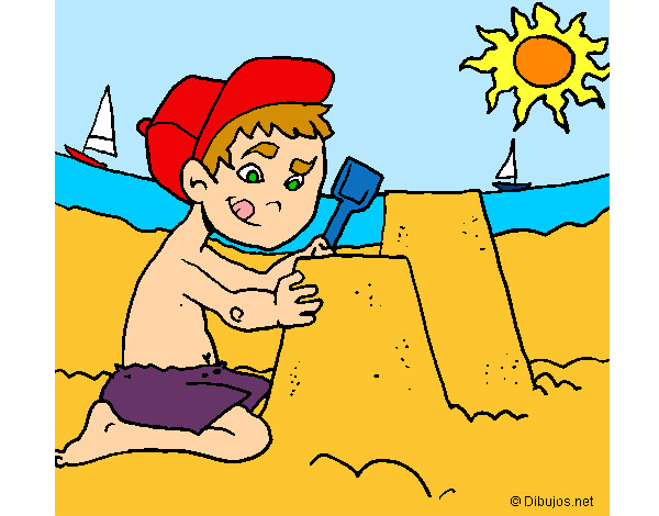 Dibujos de La playa para Colorear 