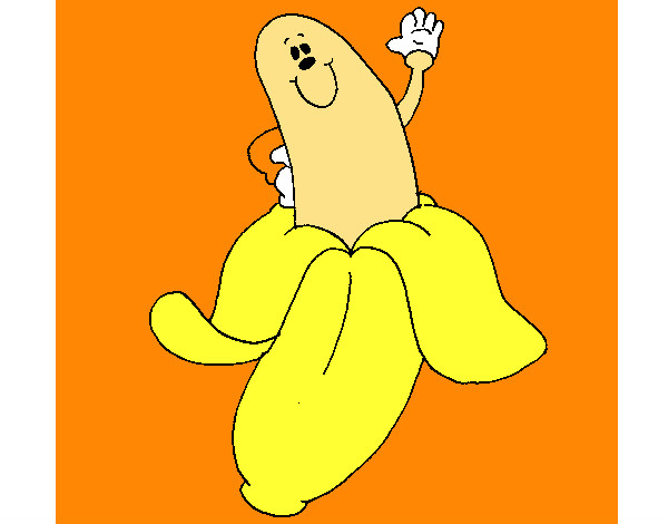 Dibujo Banana pintado por yuri4011