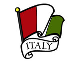 Dibujo Bandera de Italia pintado por Charllote