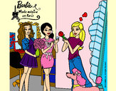 Dibujo Barbie de compras con sus amigas pintado por ALBA123 