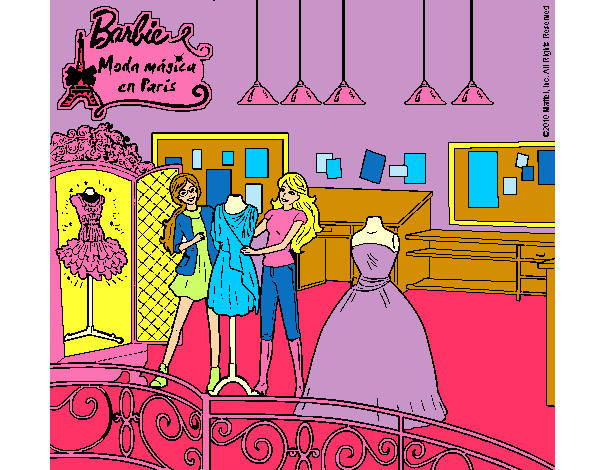 Dibujo Barbie en la tienda pintado por MariaKiss