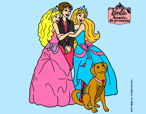 Barbie feliz, es princesa