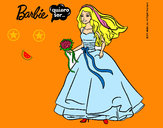 Dibujo Barbie vestida de novia pintado por lopacia